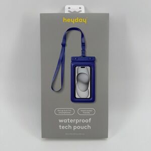 Heyday Waterproof‎ Tech Pouch Blue Fits up to 6.7" Phones Touch Screen Friendly